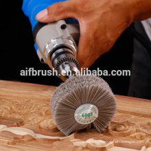 Abrasive nylon wood wire brush sanding machine